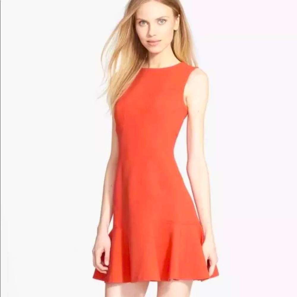 DIANE VON FURSTENBERG JAELYN DVF Fit Flare Coral